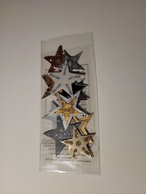 JOLEE’S BY YOU STICKERS/ GOLD & BRONZE STARS / DIMENSIONAL / 11 PIECES